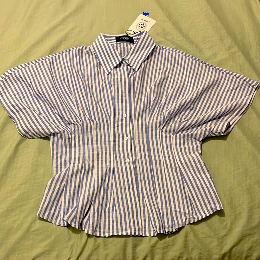 Cider Striped Collared Shirt